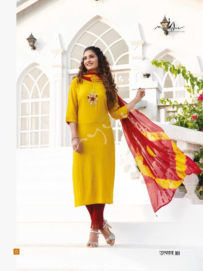 Mayur Utsav Ethnic Wear Rayon New Designer Ready Made Salwar Suit Collection